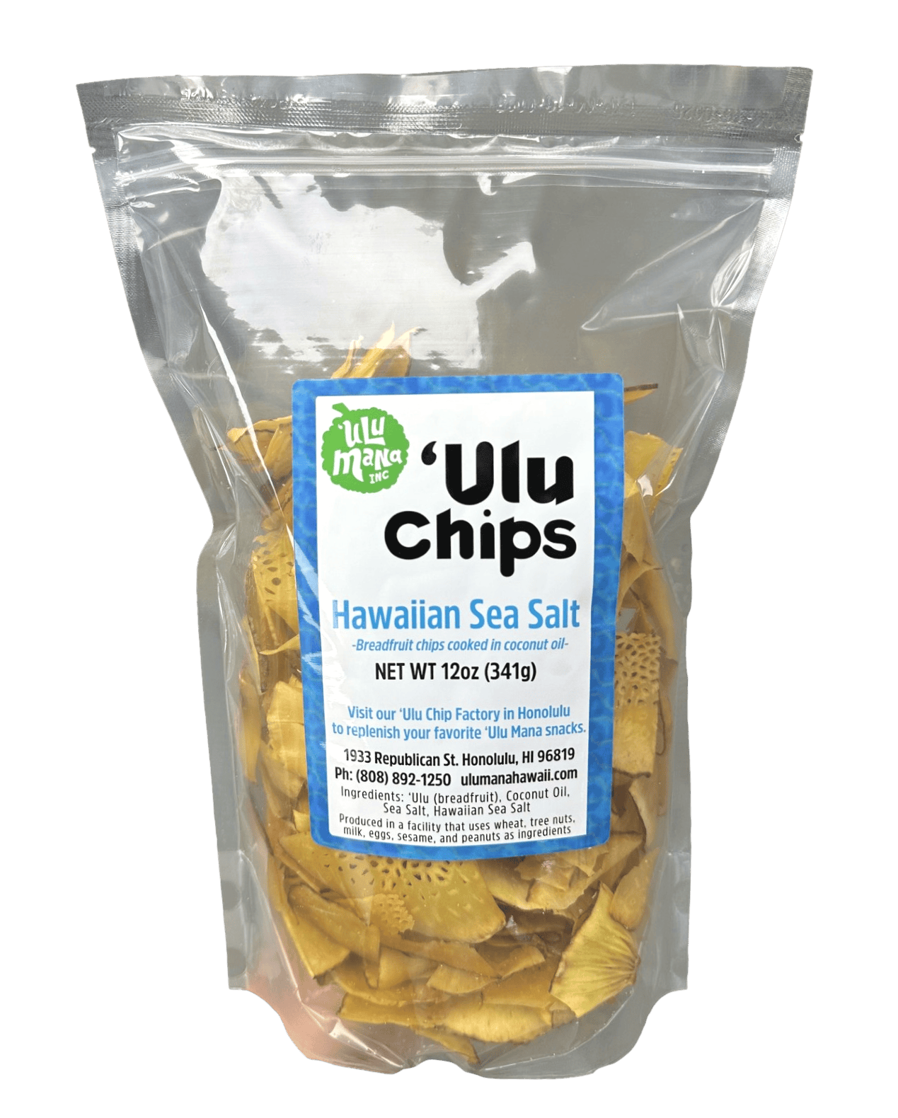 Sea Salt 'Ulu Chips Large 12oz bag - Ulu Mana