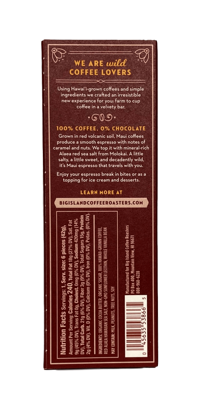 Sea Salt Espresso Bites - Hawaiian Farmers Market{