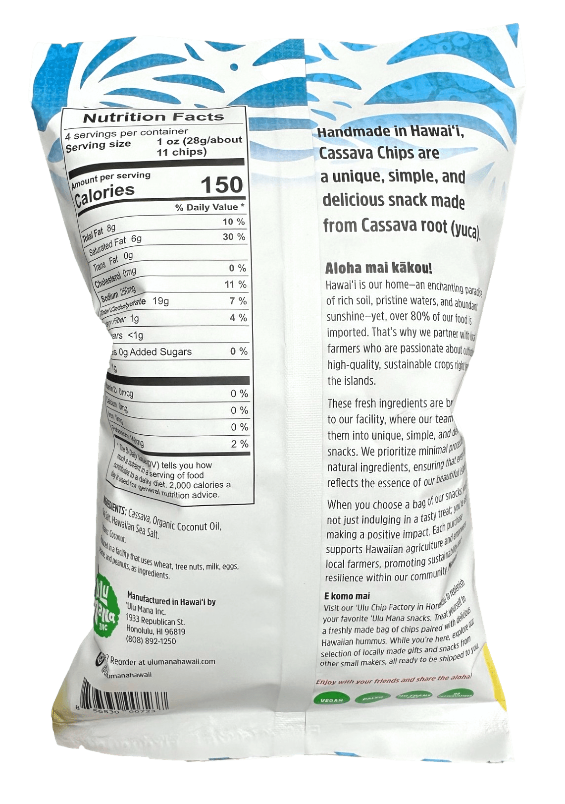 Cassava Chips 12 pack - Ulu Mana