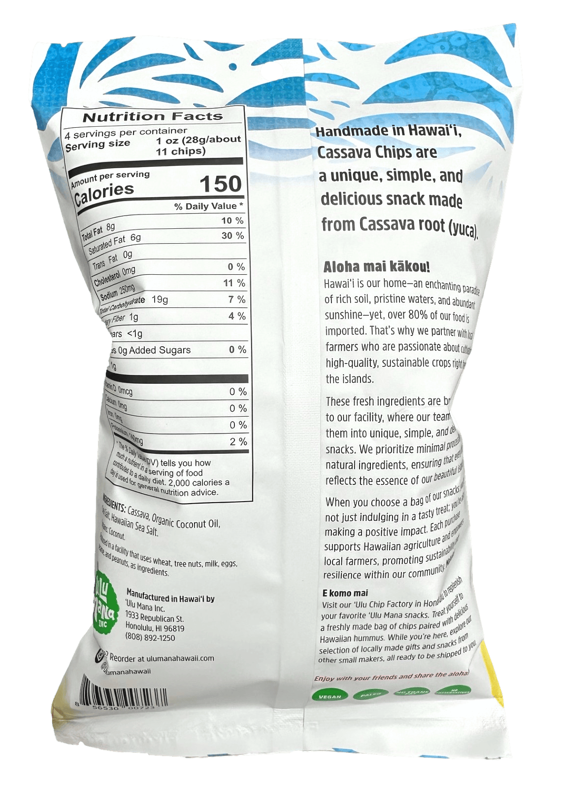 Cassava Chips 12 pack - Ulu Mana