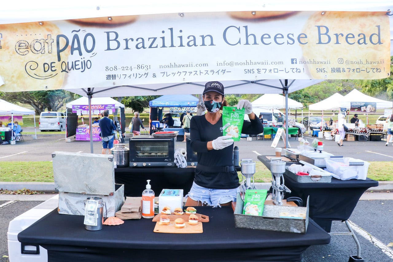 Nosh booth at KCC farmers Market