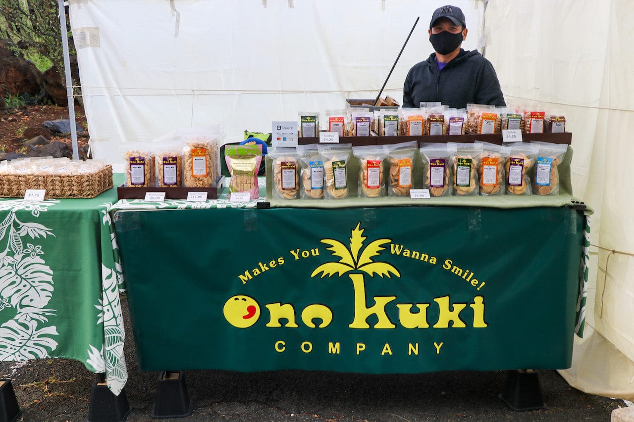 Ono Kuki booth at KCC farmers Market