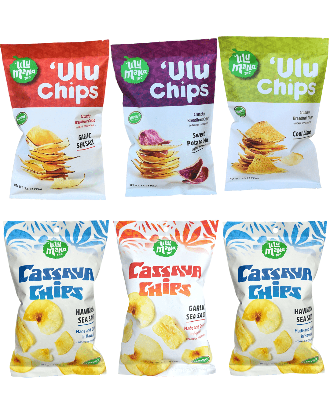 'Ulu and Cassava Chips 6 pack - Ulu Mana