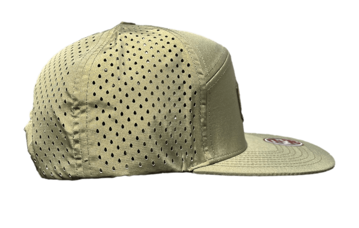 Loden/Green Leather Patch Logo Hat Snapback - Hawaiian Farmers Market