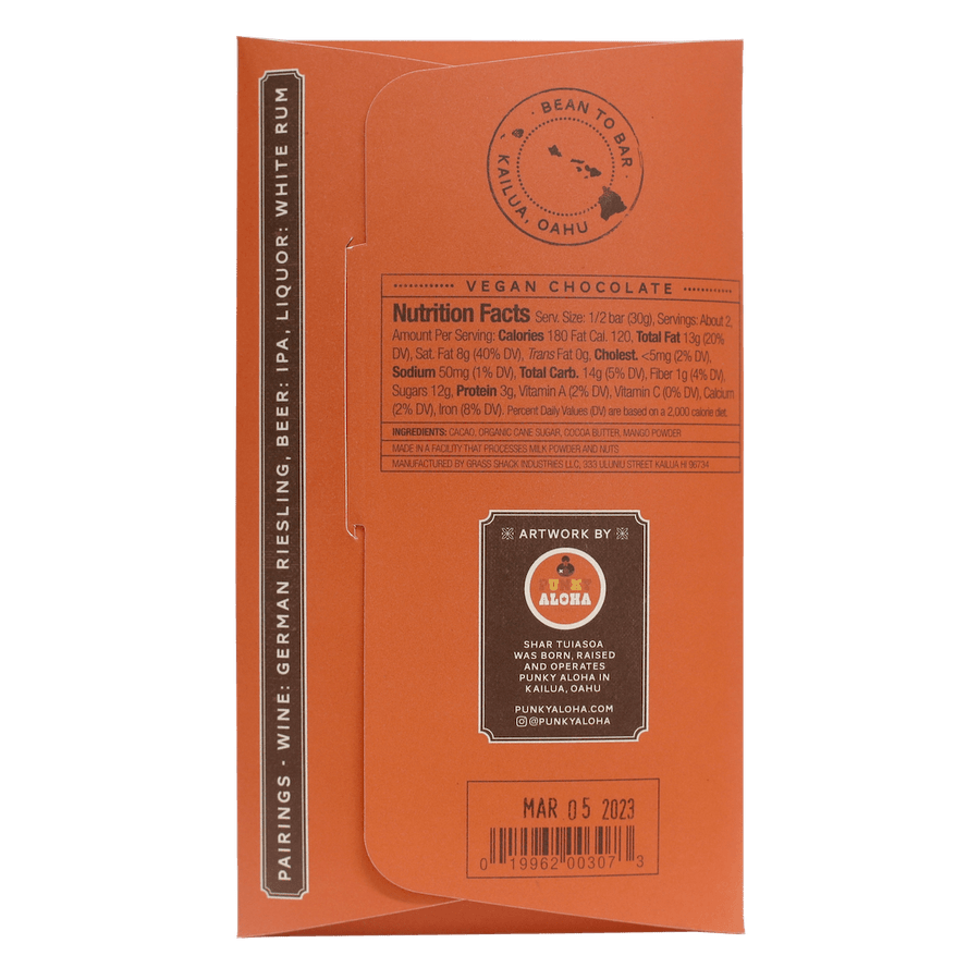 Manako X Mango Chocolate Bar 70% 60g - Hawaiian Farmers Market{