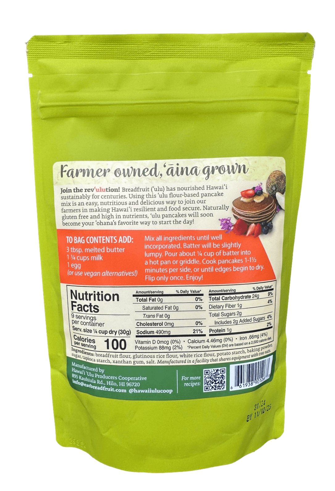 &#39;Ulu Pancake Mix - Hawaiian Farmers Market