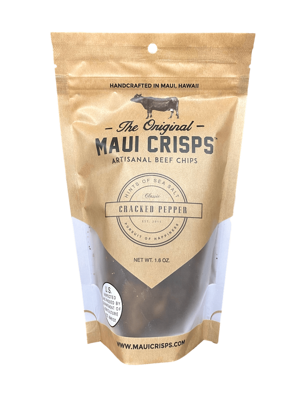 Cracked Pepper Beef Crisps 1.6oz - Hawaiian Farmers Market{