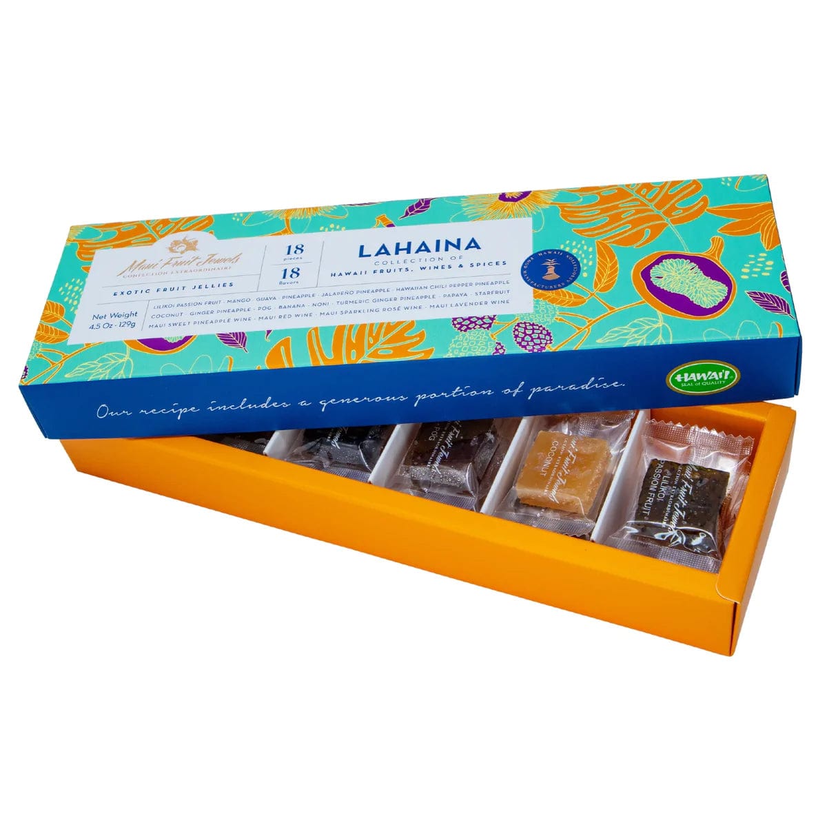 Lahaina Collection- Exotic Hawaiian Fruit, Wine, &amp; Spice Fruit Jellies 18pc - Hawaiian Farmers Market{