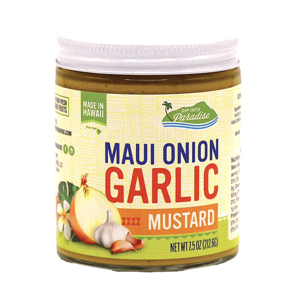 Maui Onion Garlic Mustard 7.5oz - Hawaiian Farmers Market{