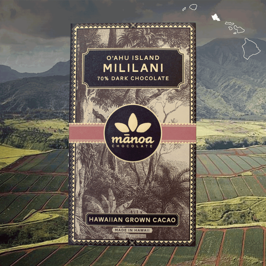 Mililani Bar 70% Dark Hawaiian Chocolate Bar 60g - Hawaiian Farmers Market{