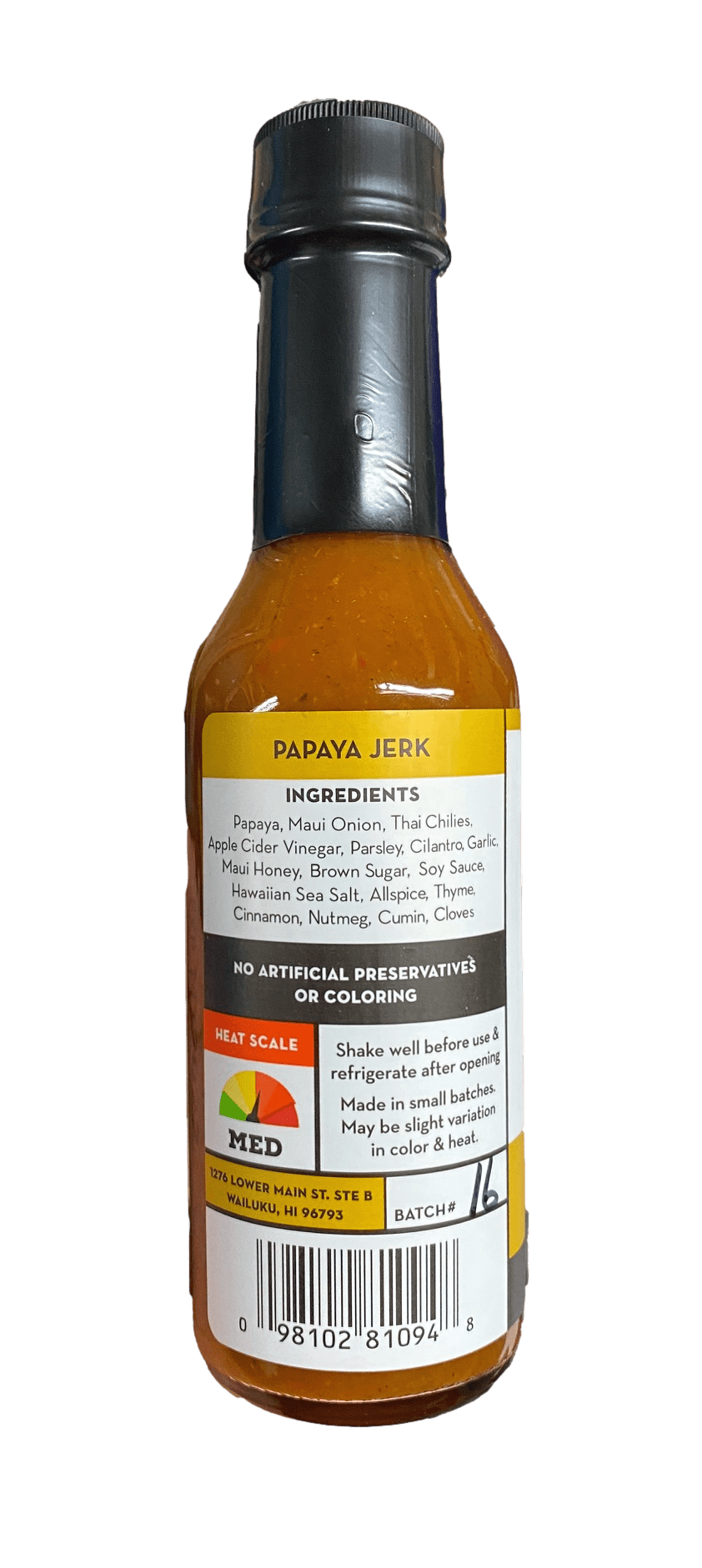 Papaya Jerk Hot Sauce - Hawaiian Farmers Market{