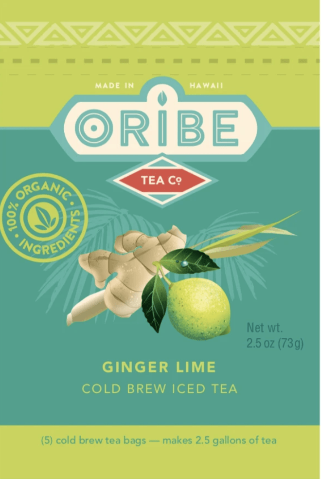Ginger Lime Cold Brew Iced Tea (Organic) - Hawaiian Farmers Market{