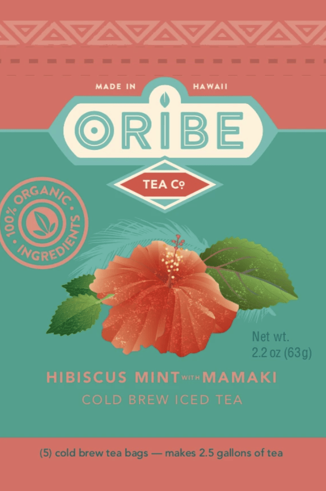Hibiscus Mint w/ Mamaki Cold Brew Iced Tea (Organic) - Hawaiian Farmers Market{