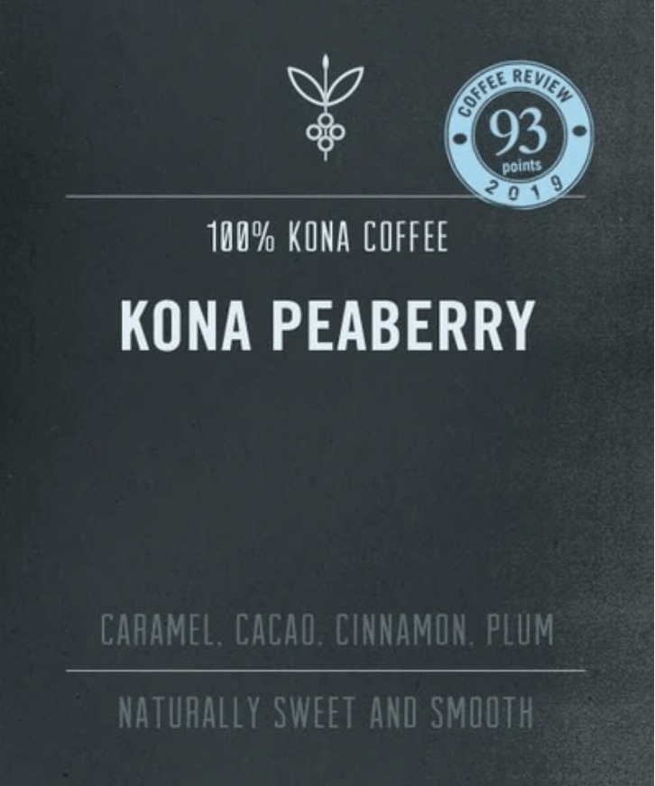 Kona Peaberry Coffee 7oz 100% Kona Coffee - Hawaiian Farmers Market{