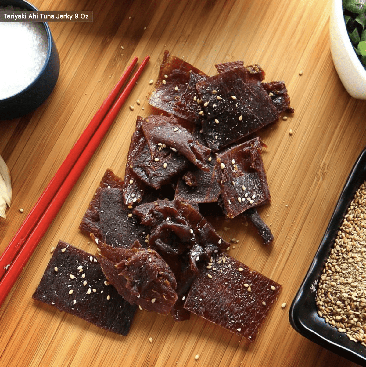Teriyaki Ahi Tuna Jerky 2oz - Hawaiian Farmers Market{