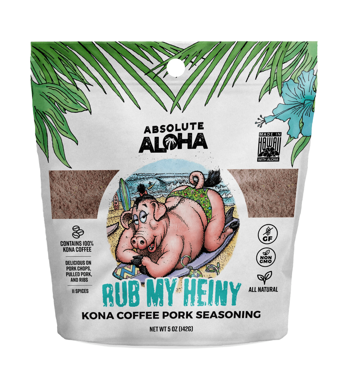 Rub My Heiny 100% Kona Coffee Pork Seasoning 4.5oz - Hawaiian Farmers Market{