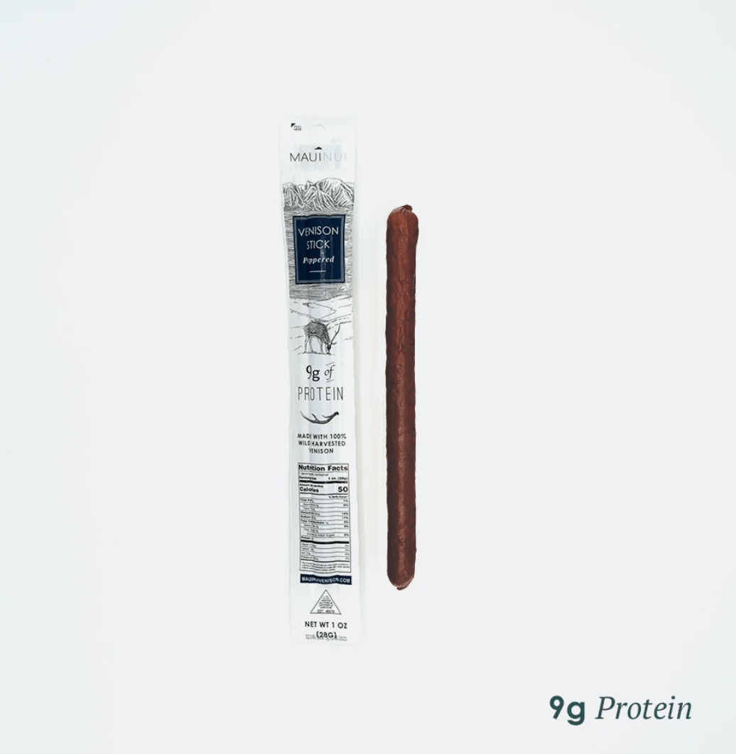 Venison Stick- Peppered 1oz (sugar free) - Hawaiian Farmers Market{