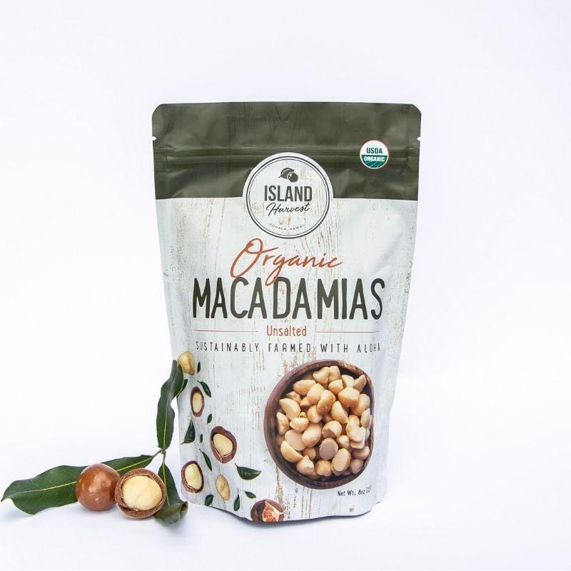 Organic Unsalted Macadamia Nuts 8oz - Hawaiian Farmers Market{