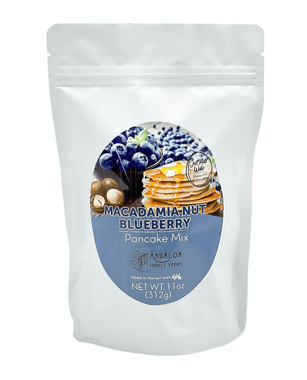 Macadamia Blueberry Pancake Mix 11oz - Hawaiian Farmers Market{