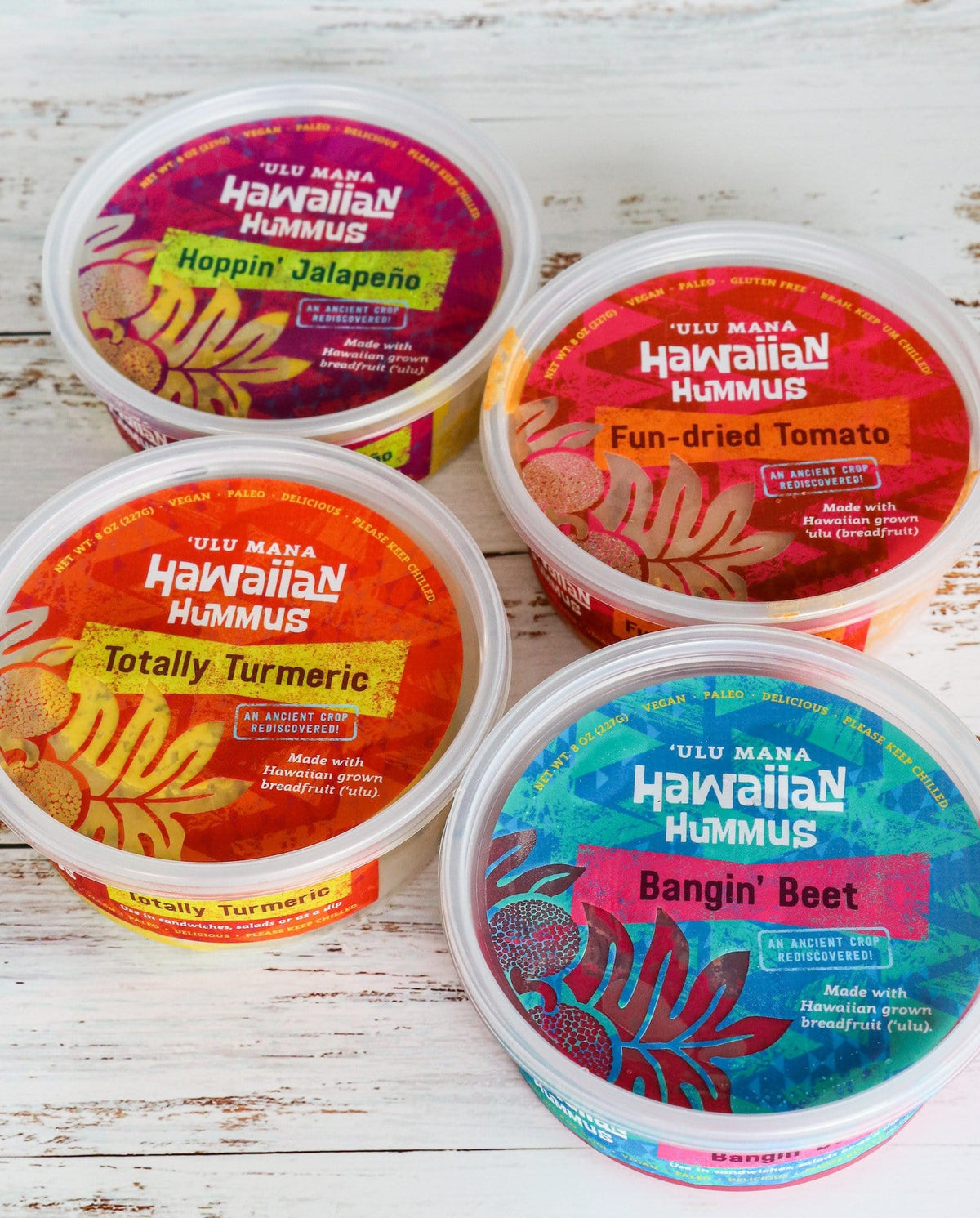 Hawaiian Hummus/&#39;Ulu Chips Combo 8 Pack - Hawaiian Farmers Market{