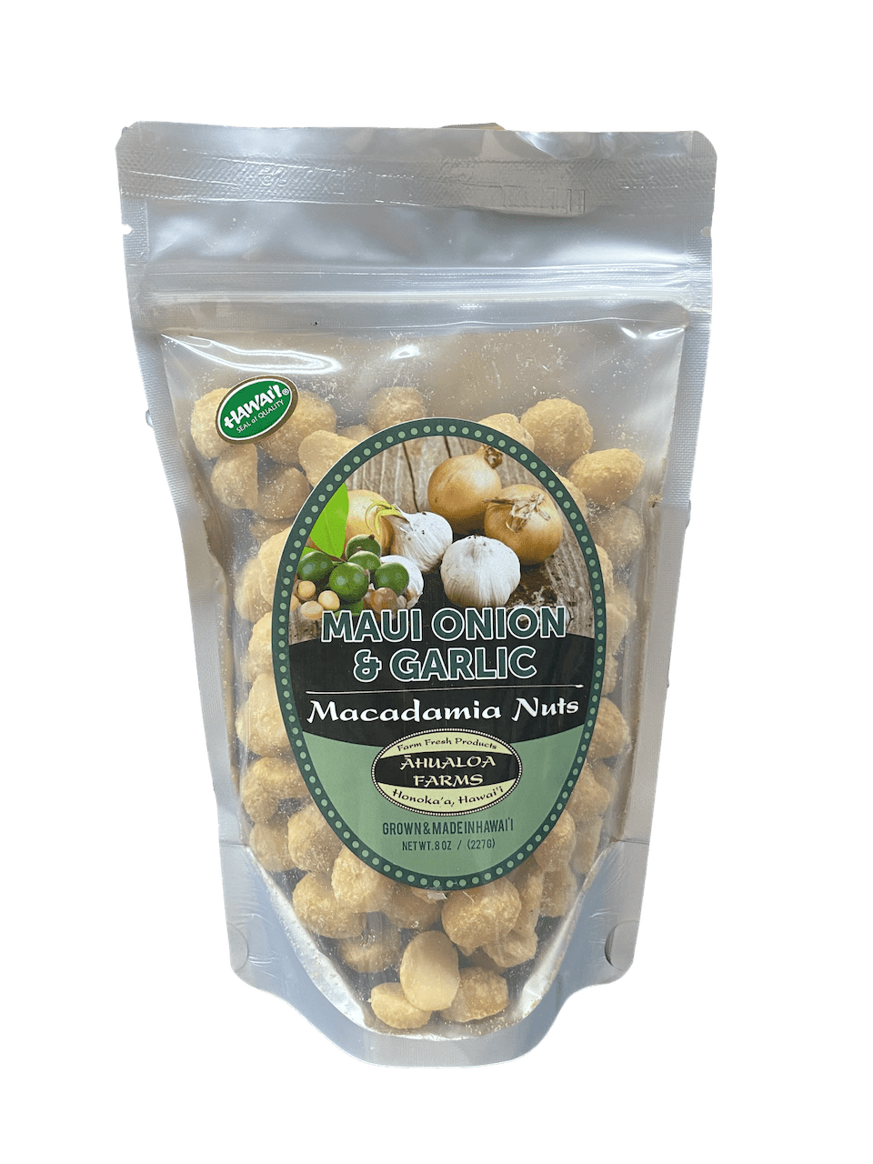 Maui Onion & Garlic Hawaiian Macadamia Nuts - Hawaiian Farmers Market{
