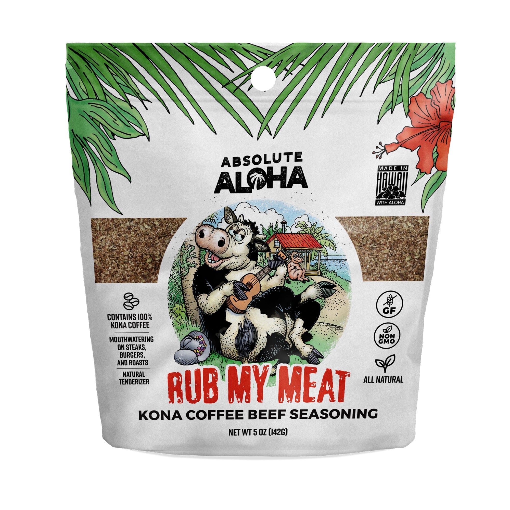 Rub My Meat 100% Kona Coffee Meat Seasoning 5oz - Hawaiian Farmers Market{
