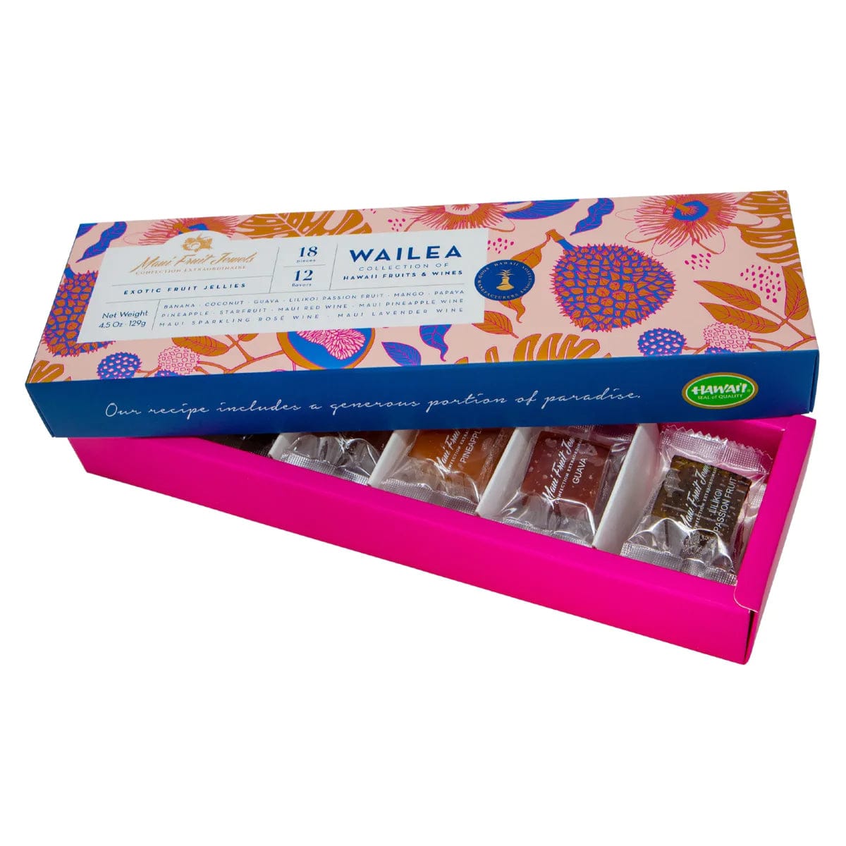 Wailea Collection- Exotic Fruit &amp; Wine Jellies 12pc - Hawaiian Farmers Market{